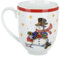 KASANOVA Tazza mug natalizia Pupazzo di Neve 440 ml porcellana