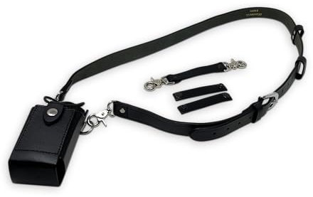 Revolution Fire Leather Radio Holster Set – Heavy Duty Strap, Anti-Sway, Fits Motorola APX Series – for Firefighters, EMT, Police