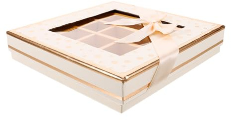 UTHCLO Schicke Leere Pralinenschachtel Mit 25 Fächern Für Geburtstag Hochzeit Jahrestag Party