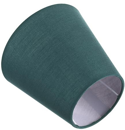 Homoyoyo Pantalla De Lámpara De Mesa Pequeña Verde De Tela - Accesorio Hecho a Mano Para Lámparas De Sobremesa - Reemplazo Decorativo Con Clip Ideal Para Iluminar Tu Espacio