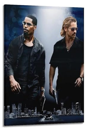 OSMNNIZ Miami Vice Filmposter, dekoratives Gemälde, Leinwand, Wandposter und Kunstdruck, moderne Familienschlafzimmer-Dekoration, Poster, 20 x 30 cm