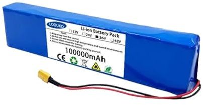 36V 100Ah Ebike Battery for 1000W 750W 500W Electric Bicycle Scooter Motor, 10S3P E-Bike Lithium-Ion Battery Rechargeable Li-Ion Battery Lectric Bike Battery with Charger 36v100ah,T