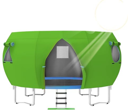 Holdes Schutzhülle für Trampolin | Solarplane für Garten, Sonnensegel für den Außenbereich für Trampolin 4,2 m
