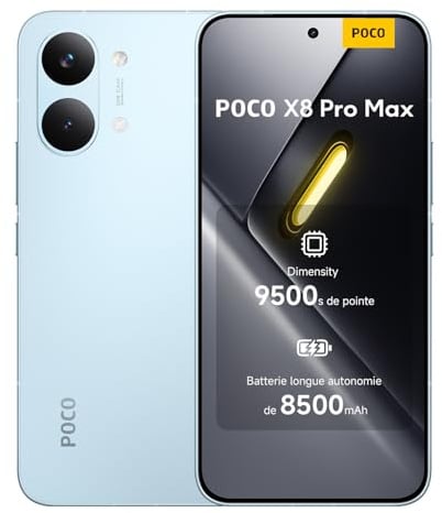 POCO X8 Pro Max, Smartphone 12+512GB, Blu, Dimensity 9500s