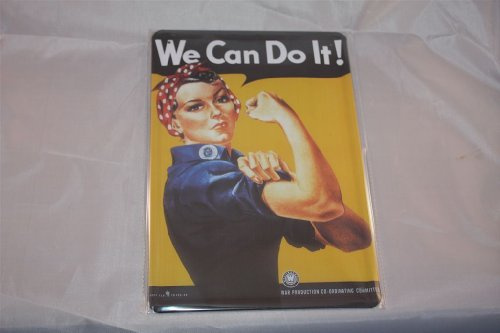 Sachen aus Blech We can do it Frauenpower Blechschild 20x30 cm Schild Sign Blechschilder