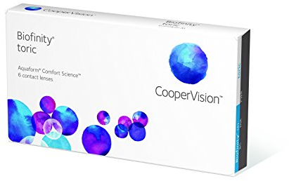 CooperVision Biofinity Toric Monatslinsen, 1 Stück/BC: 8.7 mm/DIA: 14.5 / CYL: -0.75 / ACHSE: 160 / -7,50 Dioptrien