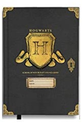 Blue Sky Hogwarts Golden Shield Notizbuch, A5, 21 cm, goldfarben