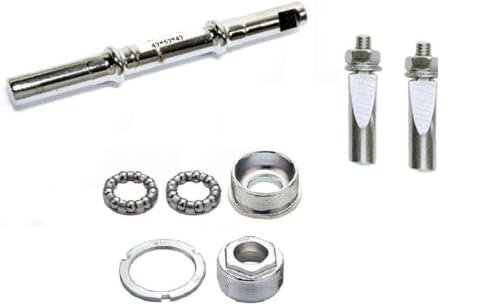 CicloSportMarket Perno CHIAVELLA + Calotte Movimento ITA/ING + 2 Chiavelle Graziella - Olanda (Italiano ITA 36mm, 39-57 - 47= 143mm)