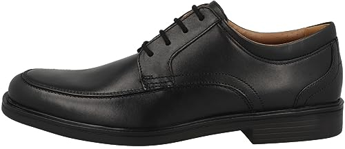 Clarks Herren Un Aldric Park Derbys, Black Leather, 44 EU