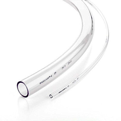 REHAU RAUCLAIR-E lebensmittelechter PVC-Schlauch, Wasserschlauch, Luftschlauch| METERWARE (12. Innen-Außen: 7mm - 11mm)