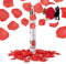 Relaxdays 10022003 Party-Popper 40 cm, 6-8m Effekthöhe, Konfetti-Shooter, Konfetti-Kanone, Rosenblätter/Rot