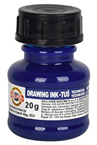 Koh-I-Noor 141700702LP technische Zeichentusche 20g, Blau