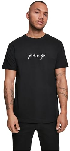 Mister Tee Herren Mt887-pray Emb Tee T-Shirt (1er Pack)