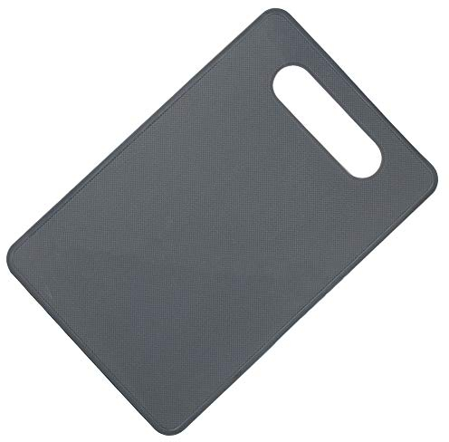 Austinstore Nonslip Plastic Chopping Board Food Cutting Block Mat Tool Kitchen Cook Supplies Deep Grey