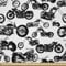 ABAKUHAUS Schwarz-Weiss Stoff als Meterware, Alle Modelle aus Motorrad, Microfaser Multi Zweck Dekostoff für Kunsthandwerke, 3M (230x300cm), Schwarz Weiß