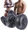 DEIRIS Wasser Hanteln set, Hanteln Wasser Befüllbar, Reise Hanteln, Justierbare Hantel Gewicht, Tragbar, für Männer und Frauen - Krafttraining - Fitness Training (Schwarzes Paar, 8–10 kg)