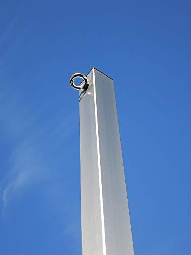 Sonnensegelmast Edelstahl Q5025/2-1 Ohne Hülse