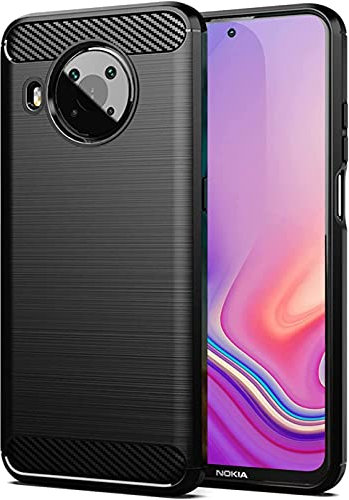 SCL Nokia X10/X20 Hülle Für Nokia X10/X20 Handyhülle, [Schwarz] Handyhülle Exquisite Serie-Carbon Design Schutzhülle mit Anti-Kratzer und Anti-Stoß Absorbtion Technologie für Nokia X10/X20