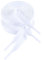 VSUDO White Laces for Trainers, White Trainer Laces for Women or Men, 8mm Wide Flat Trainers Laces White Compatible with Converse High Top, Vans, Nike Air Force 1 (1Pair- Snow White-130cm)