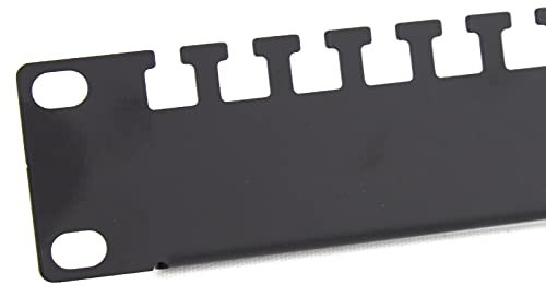 kenable Cable Management Bar 1U Cable Tie Anchor Points for RJ45/Leads Cabinet 19 Rack