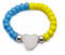 Generisch Ring Ukraine, Ukrainische Flagge Ring, Gelb - Blauer Ukraine Ring (Weiß)