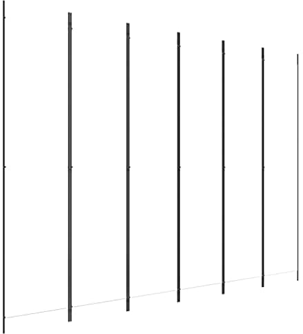vidaXL Biombo Divisor de 6 Paneles Separador Decoración Habitación Dormitorio Oficina Pantalla Privacidad Pared Plegable de Tela Blanco