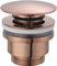Mice - Valvola a Click Clack adatta per lavabi e bidet, facile installazione, tappi di scarico per lavandino, universale, con o senza bordo, Pop-Up oro rosa spazzolato-VCC023
