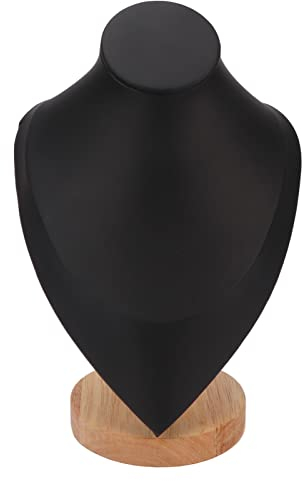 BFYDOAA Halsketten-Display-Halter, Schmuckbüste, Schaufensterpuppe, Halskette, Kette, Büste, Schmuckständer für Einzelhandelsgeschäfte und Messen(Schwarz)