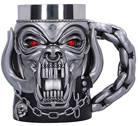 Nemesis Now Motorhead Warpig Chope en résine 15,5 cm sous licence officielle Motorhead, coulée dans la meilleure résine, peinte à la main, insert amovible