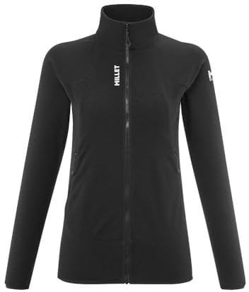 MILLET Damen K Lightgrid JKT W Fleece, Schwarz (neues Logo), S