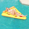 RIDAEX Aufblasbare Pizza schwimmende PVC-Wasserliege für Erwachsene, Unterhaltungs-Schwimmbett, große Halterung, zusammenklappbare Schwimmring-Boje