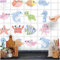 FoLIESEN Küchenrückwand Wand Deko - Fliesenaufkleber für moderne Küche - selbstklebend & wasserfest - Bild-Motive Fische und ihre Freunde, 10x10 cm / 64-tlg. Set