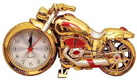 rongweiwang Einzigartiger Motorrad Wecker mit Persönlichkeit für Unternehmen und Geschäfte, der ihn zu einem Spielzeug für Kinder macht. Ohne Typ+1, Typ+3