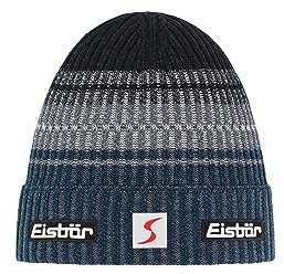 Eisbär Rika Oversize Skipool Beanie Strickmütze Skimütze Umschlagmütze Wintermütze Herren/Damen - Made in the EU mit Umschlag, Futter, Futter