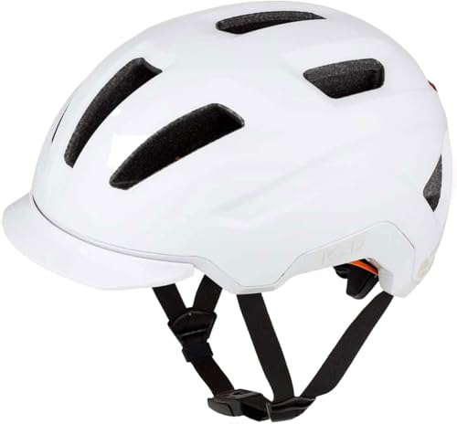 KED Youth Adult Pedalon Fahrradhelm, White Matt, S (53-56cm)