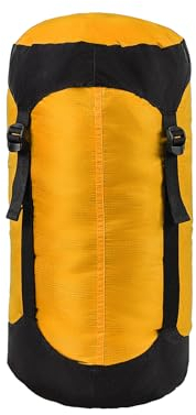 Kompressionssack, 5L/8L/18L/25L/35L Leichte Kompressionssäcke Taschen Schlafsack Sachen Aufbewahrungssäcke für Rucksacktouren Camping Wandern (Orange, 5L)