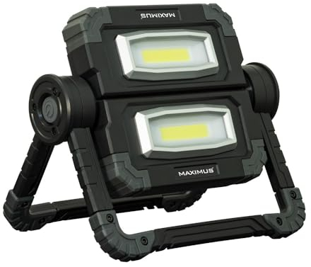 Maximus LED Arbeitsleuchte Schmetterling 2 x 10 W, 1000 lm Arbeitslampe Werkstatt-Lampe Doppel-Leuchte