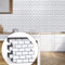 Hode Autocollants De Carrelage Cuisine, Vinyle Adhesif Carreaux De Ciment 30x30cm, 10 Pièce Autocollant Carrelage Pour Décoration