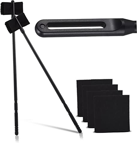 OFFSCH Flötenreinigungsset Kunststoffstab Und Weiches Reinigungstuch Für Flöte Saxophon Und Holzblasinstrumente