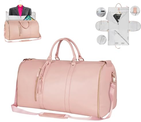Foldybag Faltbare Reisetasche - Wasserdichter Kleidersack für Reisen, Carry-On Garment Duffle Bag, Umwandelbarer Handgepäck für Damen