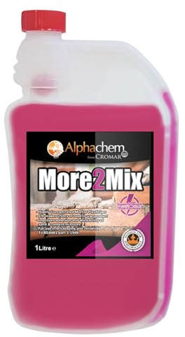 CROMAR AlphaChem More 2 Mix - Concentrated Mortar Plasticiser for Brick Laying and Rendering | Improves Adhesion and Workability | Increases Adhesion – Reduces Cracking | 1L