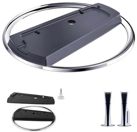 GIONAR Support vertical fin pour PS5 – Support de console gain de place pour console PlayStation 5 Slim & Standard avec coussinets antidérapants, matériau ABS durable