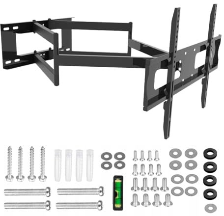 A-PEQ Grande XL Swivel TV Wall Bracket 85 inch TV - TV Wall Mount Bracket - Up to VESA 600x400-91 cm Arm Length