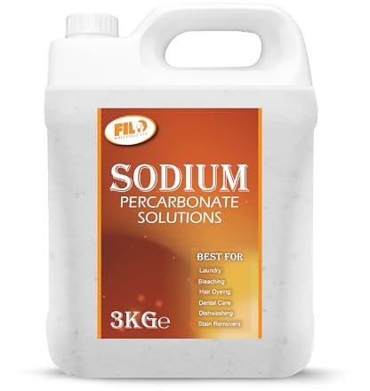 FILO Sodium Percarbonate Granules 3kg – Eco-friendly Oxygen Bleach for Clothes, Natural Stain Remover and Laundry Whitener – Multi-purpose Cleaner for Kitchen, Bathroom & Fabrics