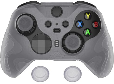 playvital Mountain Range Edition Silicone Cover for Xbox Elite Wireless Controller Series 2 & Elite Series 2 Core, Clear White Anti-Slip Controller Skin for Xbox Elite Series 2 Core with Thumb Grips