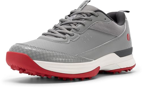 FitVille Wide Golf Shoes Men Spikeless Golf Course Sneakers for Men