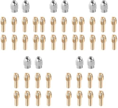 HOMSFOU 5 Sets Brass Collet Drill Chuck Bit Set Electric Collet for Accessories