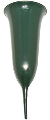 Decpero Grabvase grün I 5 Stück I 26cm I Tulpenform