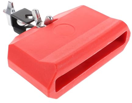 DECORNIJIA Kuhglocke Modisches und Einzigartiges Design mit Glatter Oberfläche Rote für Schlagzeug Pvc und Einfacher Reinigung als Zuverlässiges Schlagzeugzubehör