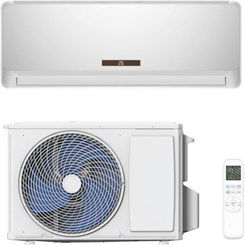 GYMAX Split Klimaanlage 18000BTU (5,1 kW), Klimagerät mit Heizfunktion, WiFi & App, Klimasplittgeräte leise mit Kältemittel R32 & Montagematerial